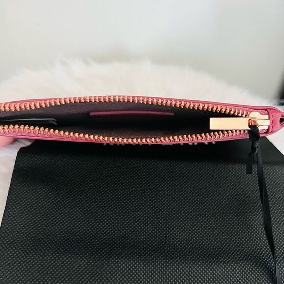 Matt & Nat Loom Vegan Leather Wallet, Clutch. Zip Top, Purple/Pink, Mauve NWT - Picture 6 of 12